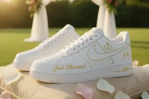 Lavender Hearts — custom hand-painted sneaker