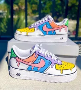 Anime Hero Duo — custom hand-painted sneaker