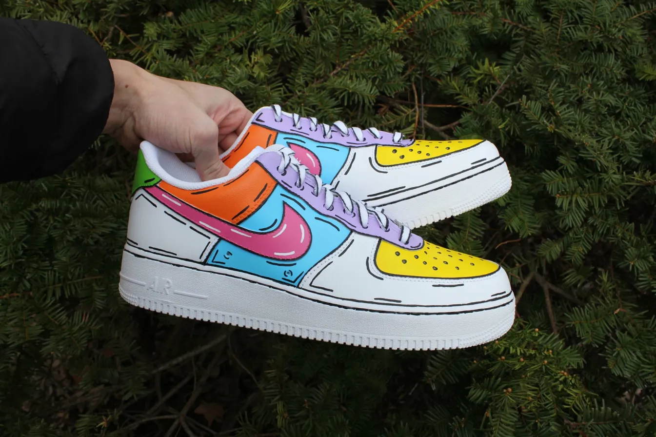 Rhinestone Bridal — custom hand-painted sneaker