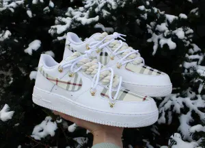 Employee recognition gift custom Air Force 1s branded