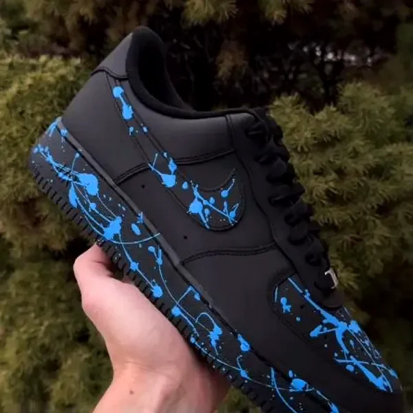 custom blue air force 1 design 5