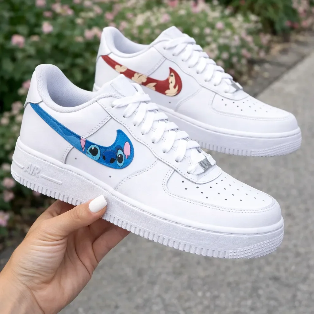 custom green air force 1 design