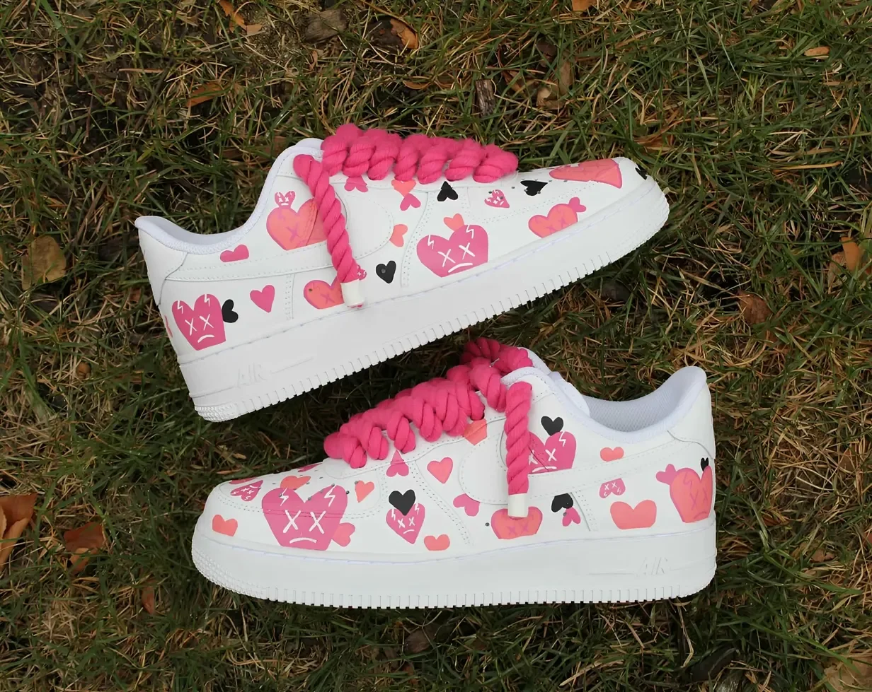 custom pink air force 1 design 3