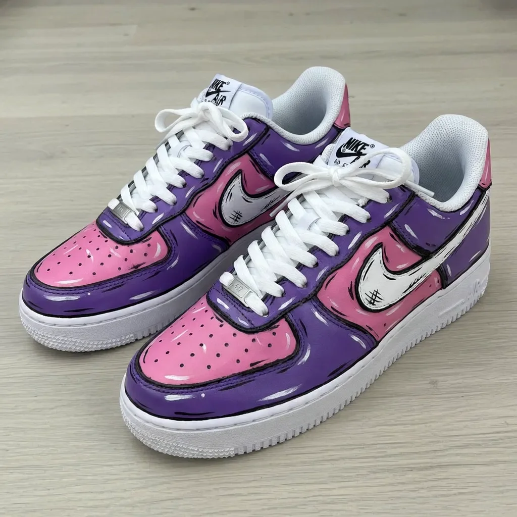 custom purple air force 1 design
