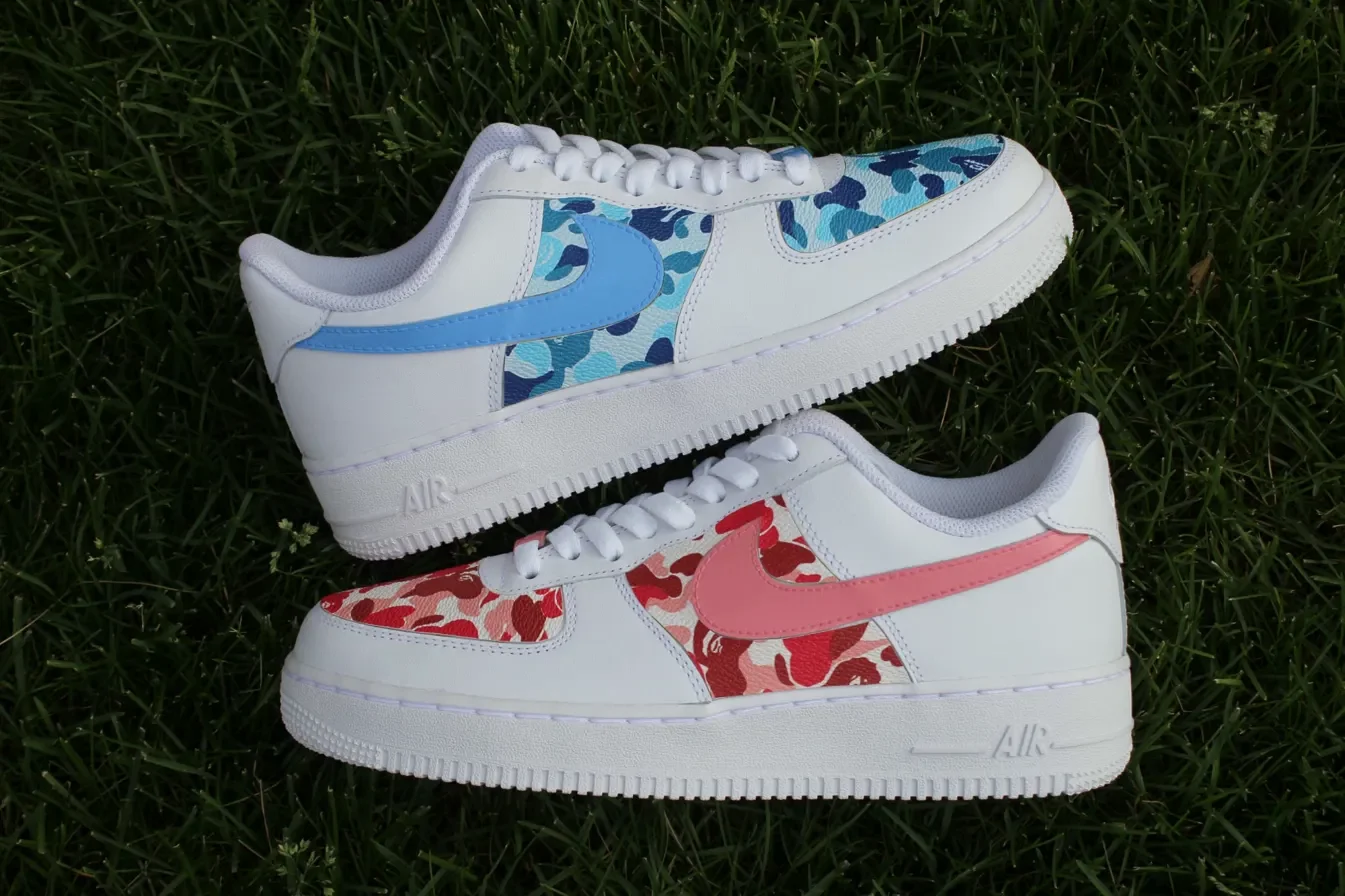 custom red air force 1 design 2