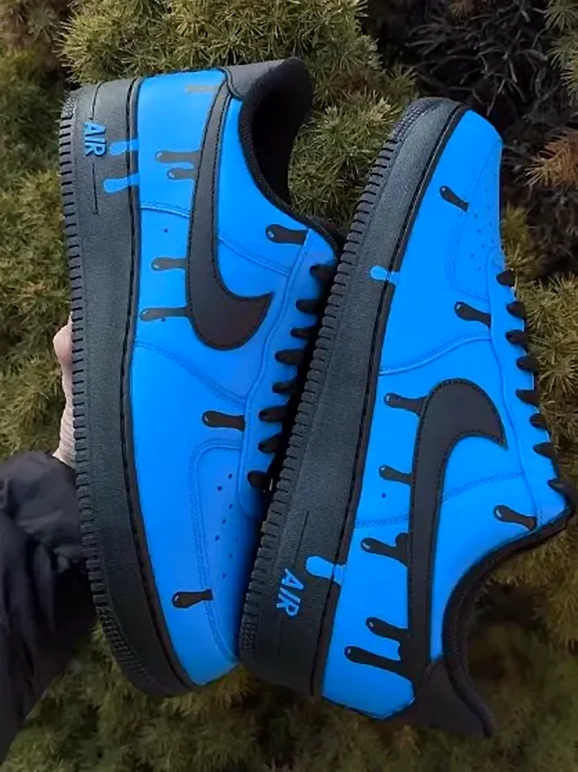 custom blue air force 1 design 6